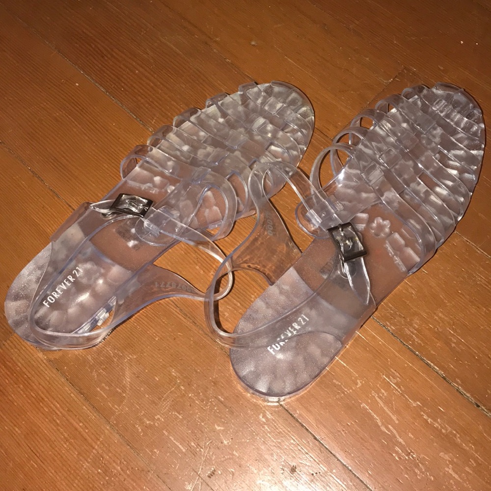 Cleary jelly Flat Sandals!